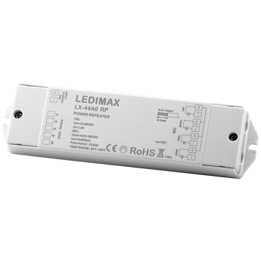LEDIMAX Power Repeater SingleColor/RGB/RGBW 12-36V 4x350mA *A*