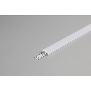 LEDIMAX Klick-Abdeckung LED-Aluminiumprofil 10mm 2m weiß