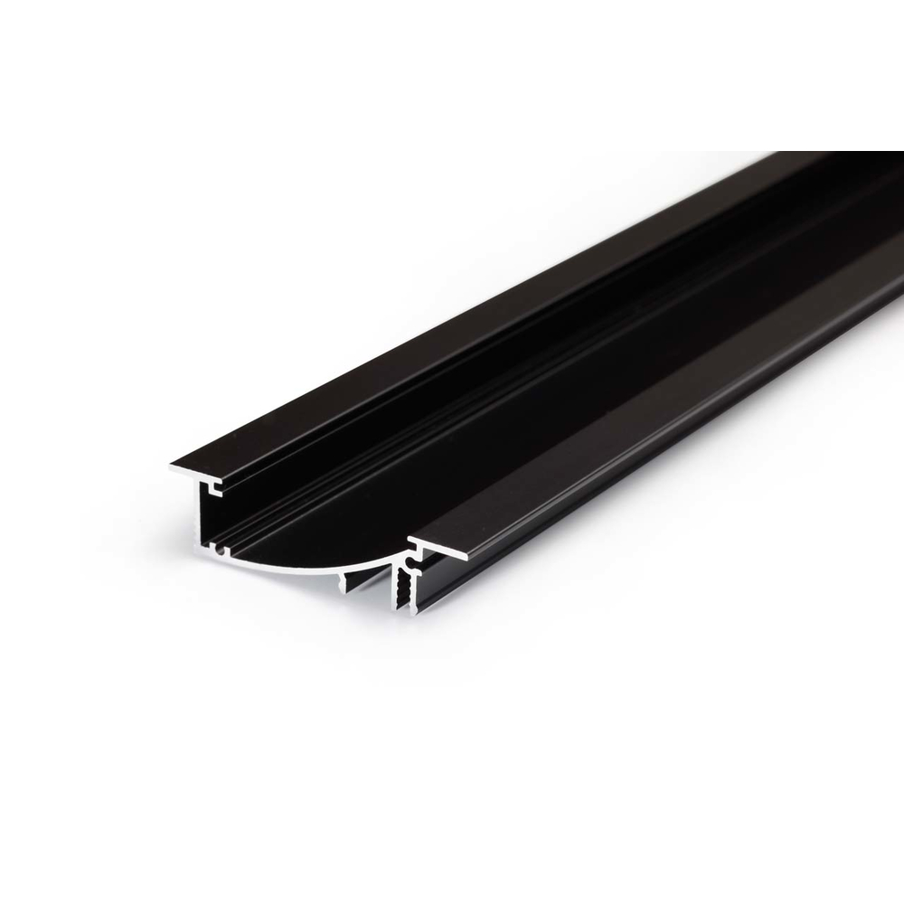 LEDIMAX LED-Aluminiumprofil GENTLE 2m schwarz - —
