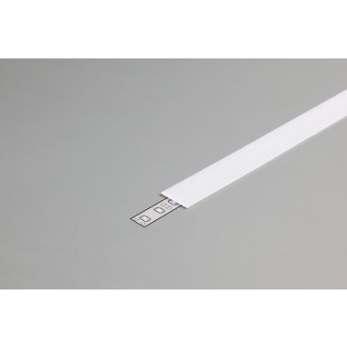 LEDIMAX Einschubabdeckung LED-Aluminiumprofil 14mm 2m weiß
