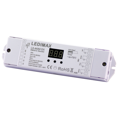 LEDIMAX DMX Decoder 12-48VDC 4x350mA *Auslauf*