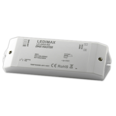 LEDIMAX Funkempfänger RGBW, Umsetzer auf DMX
