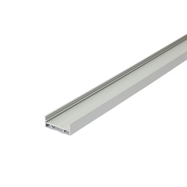 LEDIMAX LED-Aluminiumprofil VARUS-A Anbau/Aufbau flach 2m silber